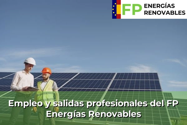 Empleo en FP Energías Renovables